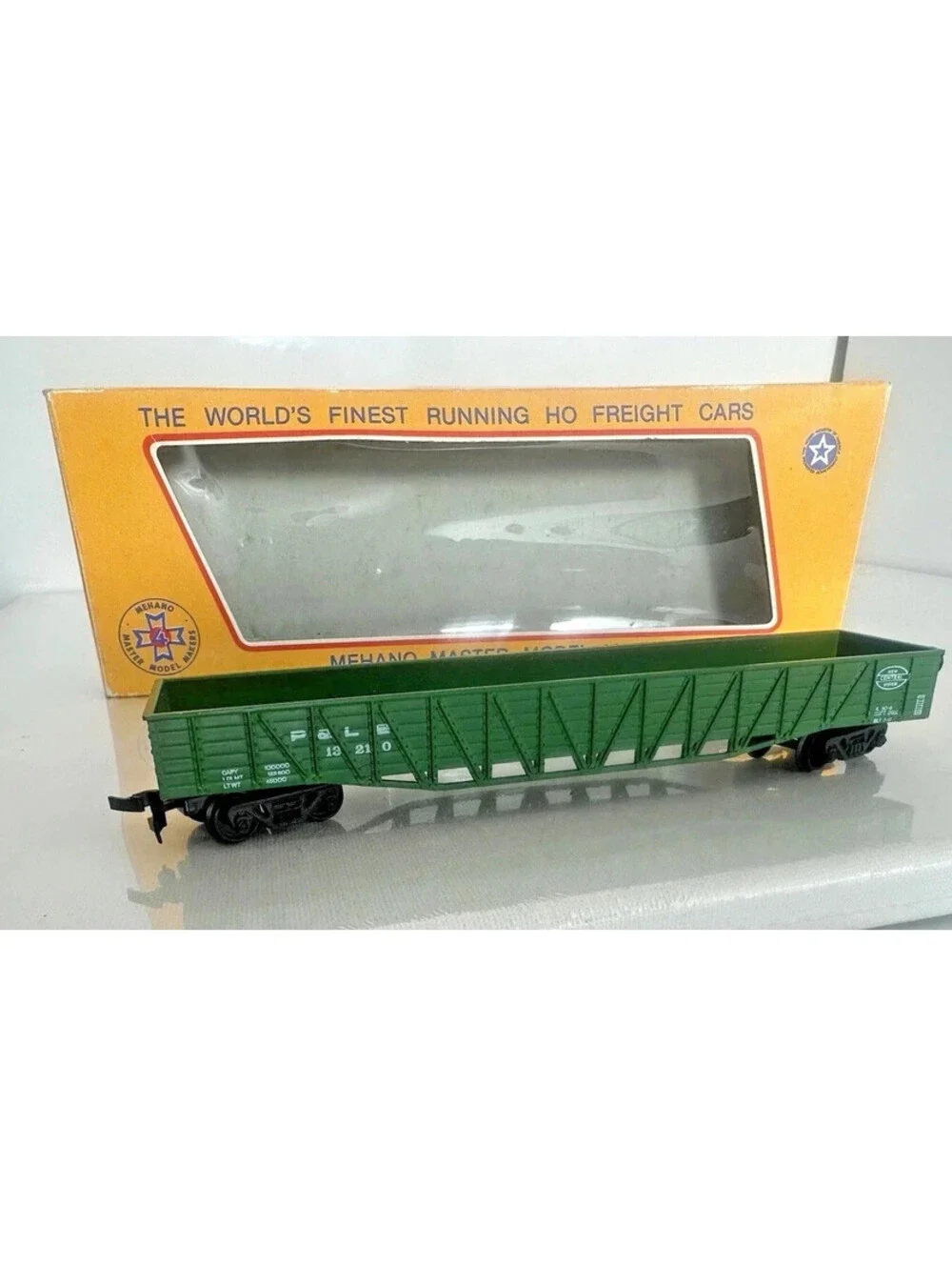 Vintage Roco HO Scale P&LE NYC 43210 Gondola Train Car Mehano Austria Boxed